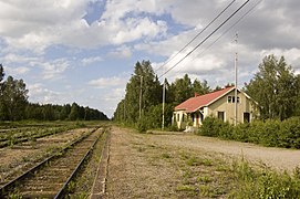 Hyrynsalmen rautatieasema.