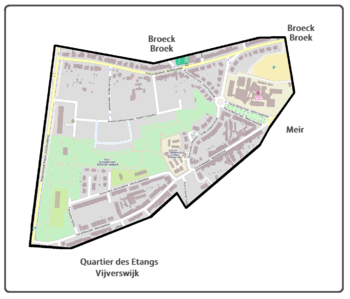 Plan et quartiers limitrophes