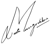 signature de Lata Mangeshkar