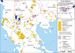 Поширення арумунської мови