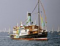 Alexandra in speziellen Farben zur Windjammerparade 1972 in Kiel