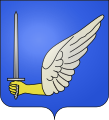 Geflügelter schwerthaltender Arm