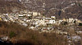 Panorama delle frazioni Oria e Canova (il piccolo nucleo alla base della chiesa)