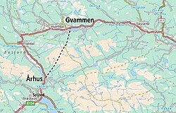 Route map of the Mælefjell Tunnel