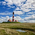 Leuchtturm Westerheversand (Blickrichtung nach Nordosten)