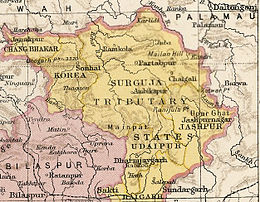 Stato di Udaipur - Localizzazione