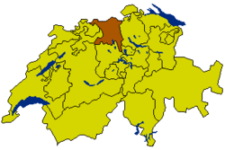 Location of Aargau