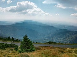 Žalský hřbet, Kozlí hřbet vlevo v popředí