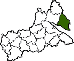 Raion location in Cherkasy Oblast