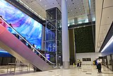 Interior view of automated people mover platform