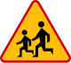 Poland children crossing sign.