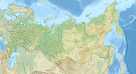 Relief map of Russia