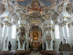 Iglesia de Wies, de los hermanos Dominikus y Johann Baptist Zimmermann