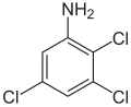 Struktur von 2,3,5-Trichloranilin