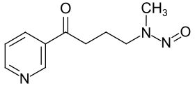 Strukturformel von 4-(N-Nitrosomethylamino)-1-(3-pyridyl)-1-butanon