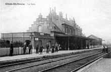 voies, quais et bâtiment vers 1900