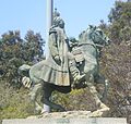 Monument to José María Morelos y Pavón in Lincoln Park, Los Angeles, California, gift of Mexico President José López Portillo