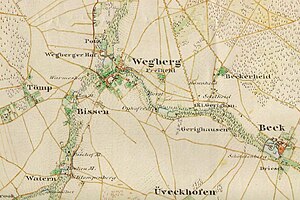 Lohmühle in der Preußischen Uraufnahme von 1846