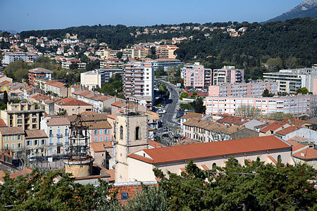 Vue des quartiers Ouest.