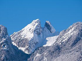 Les Jumelles vues depuis Illarsaz.