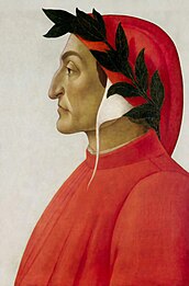 Portrait de Dante (1495), Sandro Botticelli.