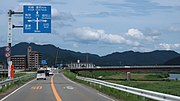 国道312号との交差 兵庫県豊岡市九日市中町