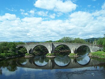 Stirling Bridge, der Ort der Schlacht