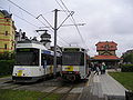 un par de convoyes en la estación de De Haan.