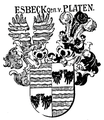 Wappen derer von Esbeck-Platen bei Johann Siebmacher