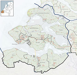 Rilland is located in Zeeland