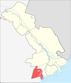 Location of Limansky District in Astrakhan Oblast