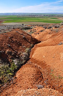 Panorámica del término de Barbolla y de su casco urbano desde el paraje conocido como La Pascuala, cercano a la SG-232, carretera que une Boceguillas y Aldealcorvo