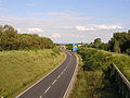 Overgang van de B 455 in A 661 bij de aansluiting Oberursel-Nord