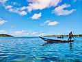 Wani mutum a cikin Kwale-kwale, Madagascar