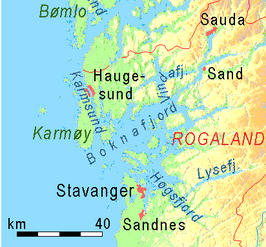 Map van de Boknafjord