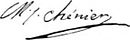 Firma di Marie-Joseph Chénier