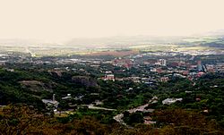 A view of the CBD of Mbombela as seen from the Steiltes suburb