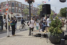 De Amsterdamsestraatweg ter hoogte van de Knopstraat en de Plantage