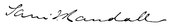 signature de Samuel J. Randall