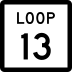 State Highway Loop 13 marker