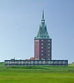 Wangerooge, Westturm von der Inselbahn aus