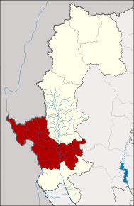 Amplasarea districtului în provincia Mae Hong Son