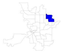 Location within the city of Spokane