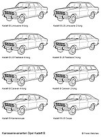 Opel Kadett B body options