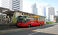 Arrêt de bus du TransJakarta sur le Bunderan HI