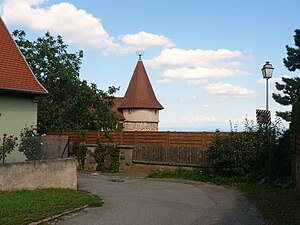 Emplacement du château (1252-1820).