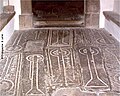 Normandy, Tombstones in the St Germain church, Flamanville