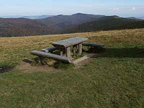 Widok w kierunku północno-wschodnim, w oddali Gorc