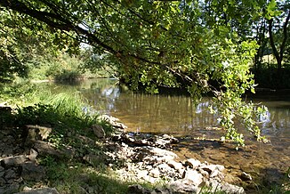 Natuurnooche Lauf vum Kocher bi Rosengarten