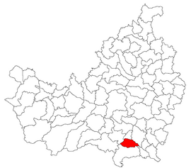 Location in Cluj County